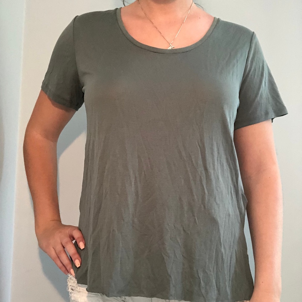 green light weight Lucky Brand T-shirt